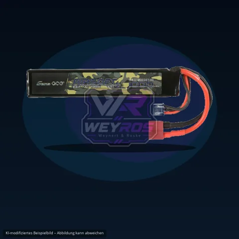 Gens Ace 25C 1000mAh 2S1P 7.4V Airsoft LiPo Battery T-Plug